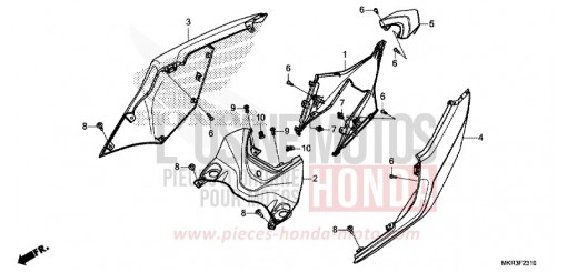 CAPOT ARRIERE CBR1000SPN de 2022